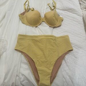 NWT Madewell Gingham bikini
